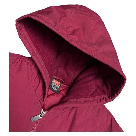 Nike ARLINGTON University Red Long Wonter Parka Coat College Football Jacket L - Picture 4 of 5